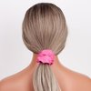 20 Pcs Hot Pink Scrunchies Matte Scrunchies Bridesmaid Proposal Gifts Pink Party Favors Hair Ties Scrunchies for Women Girls Bachelorette Party Favors (hot pink)