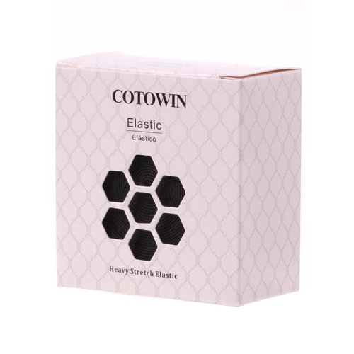 COTOWIN 1.5-inch Black Plush Elastic,Soft Comfortable Sewing Elastic - 3 Yards