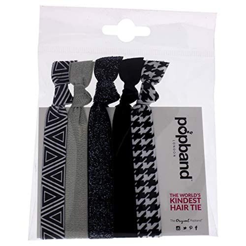 Popband Working Girl Elastic Hair Tie Bands 5 Pack