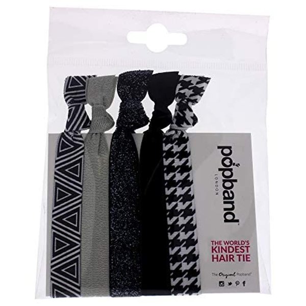 Popband Working Girl Elastic Hair Tie Bands 5 Pack