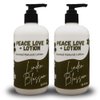 Peace Love + Lotion Linden Blossom Scented Natural Body Lotion, 12 Oz (2 Pack)
