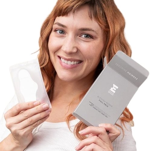 Evanish Blemish Repair Full Face Patches - Hydrocolloid Acne Treatment with Salicylic Acid & Niacinamide | XL Size for Chin, Forehead, Nose, Cheeks | Overnight Results (8 Count)