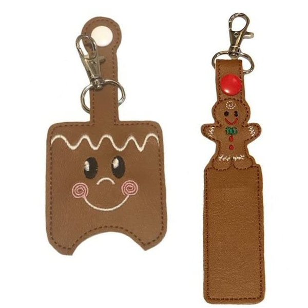 Gingerbread Man Hand Sanitizer Holder and/or Lip Balm Holder