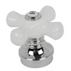 Plumb USA Porcelain Handle 3-pcs Set, Chrome Finish, Fits Price Pfister Shower Valve 32336 X 3