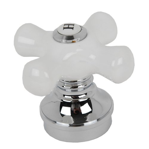 Plumb USA Porcelain Handle 3-pcs Set, Chrome Finish, Fits Price Pfister Shower Valve 32336 X 3