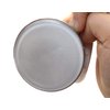 15g 0.5oz Empty Luxurious White Silver Edge Make-up Powder Container Air Cushion Puff Case with Sponge Powder Puff and Extra Inner Container Foundation BB Cream Box