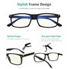 Eyekepper Computer Glasses Blue Light Filter Eyeglasses Blue Glare Blocking Men Women, Black