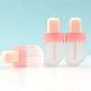 4 Pieces Empty Lip Gloss Tubes Reusable Lip Gloss Containers Ice Cream Shaped Lips Gloss Tube 5 ml Empty Refillable Lips Gloss Bottles DIY Cosmetics Lipstick Containers, Pink