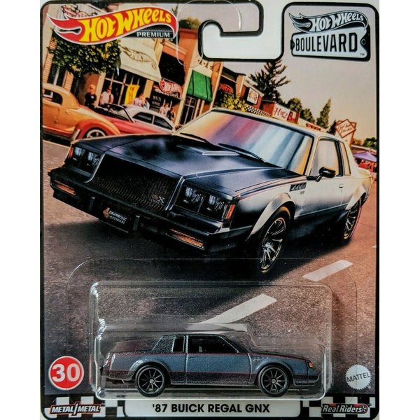 DieCast Hot Wheels '87 Regal GNX, Boulevard Series #30 (Premium 1:64 Scale) Gray