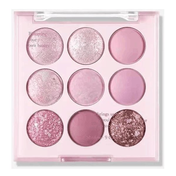 Shadow Palette Gift Set, Eyeshadow Palette Makeup, Eye Shadow Nude Palettes, 9 Blendable Shades in Smooth Matte and Shimmer Finishes (02# Blueberry Ice Cream)