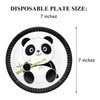 66 Pcs Panda Party Supplies, Panda Disposable Tableware Set with Panda Plates Cups Napkins Straws Tablecloth for Kids Baby Shower Birthday Decorations