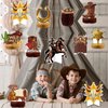 10 Pcs Western Cowboy Honeycomb Centerpieces Wild West Party Decorations Western Centerpieces for Tables 3D Double Sided Stand Cards Rodeo Themed Party Decorations