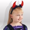 Spooktacular Creations Halloween Devil Horns Headband Red Demon Headwear, Costume Accessories for Kids Girls Women Halloween Party Favors, Cosplay Costume
