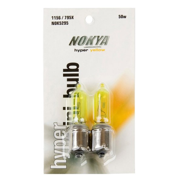 Nokya Halogen 1156 Halogen Bulb 20mm 795X Ð 50W Hyper Yellow