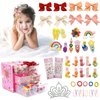 Tunmiok 153 Pcs Hair Accessories for Girls - Bows, Baby Hair Clips, Cute Barrettes, Gifts for Teen Girls (2 to 10 Years Old)