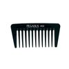 Pegasus 402, 5in Hard Rubber Wide Tooth Tall Styling Comb, Handmade, Seamless, Smooth Edges, Anti Static, Heat and Chemically Resistant, Wet Hair, Everyday Grooming Comb | Peines de goma dura - Black