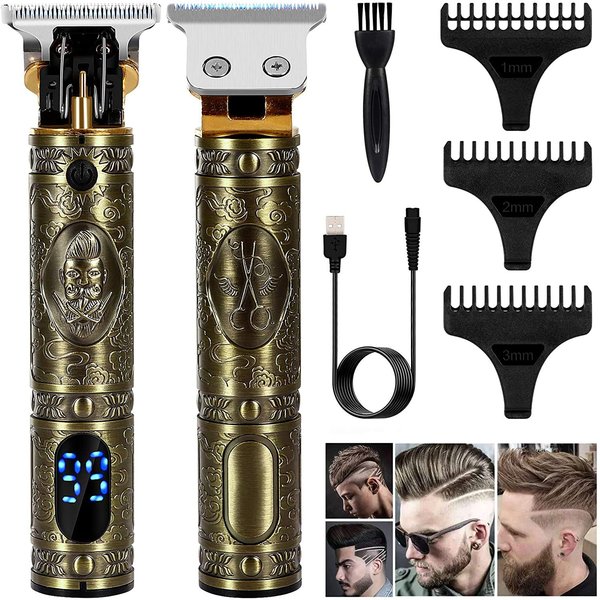 InThoor Hair Clippers for Men, Professional Cordless Clippers for Hair Cutting, Mens Hair Clippers and Trimmer Kit for Barber with LED Display- Gifts for Men