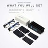ANYLUV Blue Light Blocking Glasses Women Men Black Rectangle frame Blue Light Glasses for Men Anti Eyestrain Clear Lens 2 Pack