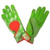 DIGZ 7652 Signature High Performance Women's Gardening Gloves, Work Gloves with Touchscreen Compatible Fingertips, Green Leaves Pattern, Medium