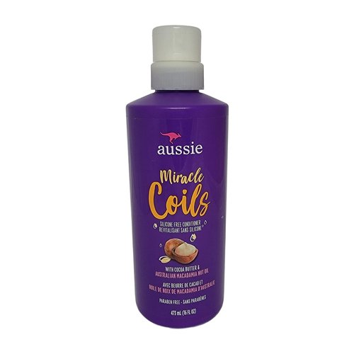 Aussie Miracle Coils Silicone Free Conditioner With Cocoa Butter & Australian Macadamia Nut Oil 16 f. oz. (pack of 1)