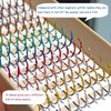 FQNing Glitter Lash Extensions Laser 12 Colored Mix Spike Eyelash Extension Professional Supplies 15mm 0.20 D (Mix-12 Colors)