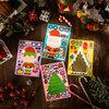 50 Pieces Christmas Stickers DIY Holiday Stickers Make Your Own Christmas Stickers Christmas Santa Snowman Reindeer Gingerbread Sticker Christmas Game Crafts for Holiday Christmas Party Supplies