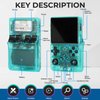 【30000 in 1】 R40S Pro Retro Handheld Game Console, Video Game Console, 3.5 inch IPS Screen, More Than 20 Emulator, 256G TF Card (Green)