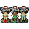 JA-RU Super Stretchy Wrestlers (3 Wrestlers) Classic Retro Squishy Action Figure for Kids & Adults, Boys Toys. Wrestling Strong Man Stretch & Pull Stress Relief Fidget Toy. Party Favors. 4307-3p