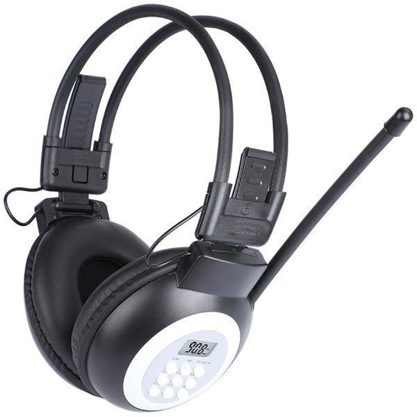 HanRongDa Radio Headphones Portable Stereo FM Radio with Best Reception, DSP Digital Personal Wireless Headset with Preset Stations, AA Battery Operated for Walking, Traveling, Jogging HRD-308