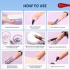 Professional Acrylic Nail Liquid for Nail: 4fl.oz Acrylic Liquid with Nail Brush for Beginners at Home DIY Nail Salon Use Non-Yellowing MMA-Free