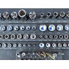 ToolGear Socket Organizer, Easy to Read Size labels, 80 sockets w/added 50 hex bit holder, holds deep & standard sockets, metric & standard, 3/8 and 1/4 inch drive socket holder, tool organizer trays