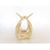 Shimmering marbled vanilla blonde white arc hair claw clip
