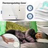 Marcolumb Travel & Camping Comfortable Memory Foam Pillow – Easy to Carry Portable Bag – Temperature Regulating Pillow Case - Perfect for Travelling (White)