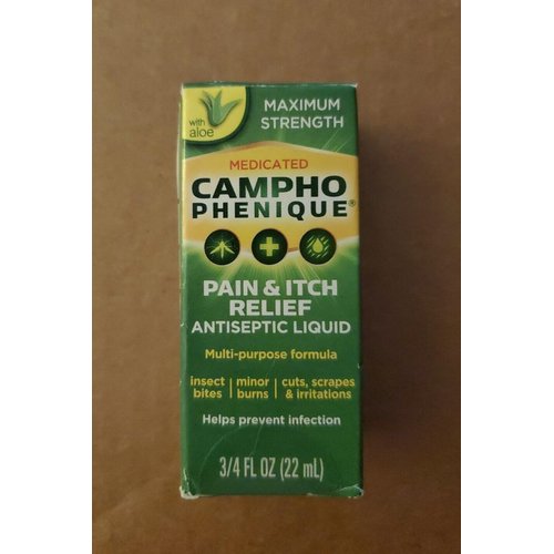 Campho-Phenique Pain & Itch Relief Antiseptic Liquid 0.75 fl oz (Pack of 2)
