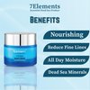 7Elements Anti-Aging Face Moisturizer With Dead Sea Minerals, Herbal Extracts & Vitamins - Non Greasy Day Cream For Dry & Oily Skin - Nourishing Face Cream For Women (Night Cream)