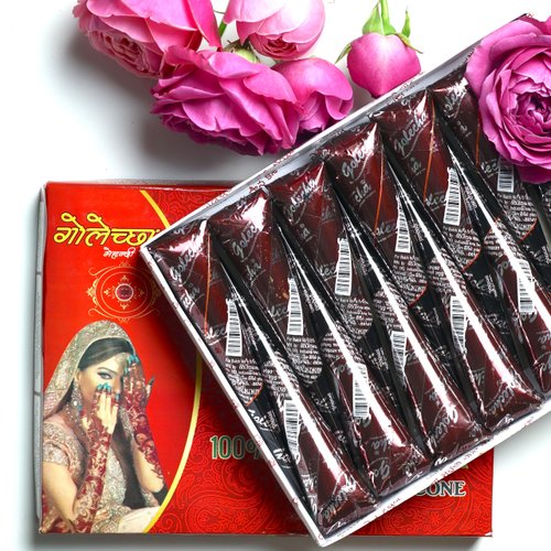 12 Pack Ready to Use Henna Paste Hair Dye | Cones Reddish Brown Color Tubes Color for Women | Perfect for Spot Hair Coloring | Long-lasting and Cruelty-Free