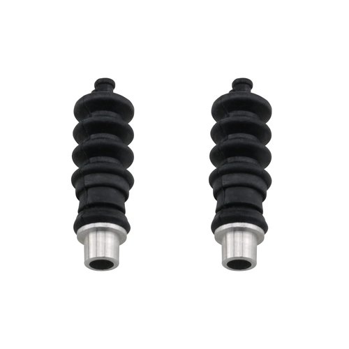 Ruiwaer 2Sets 37mm Waterproof Push Rod Rubber Seal Bellow Waterproof Push Rod Rubber Seals for RC Boat, Black