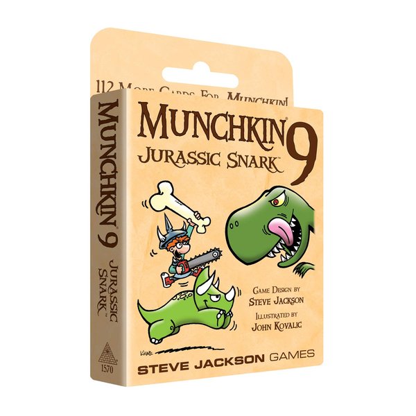 Steve Jackson Games Munchkin 9 – Jurassic Snark Card Game (Expansion) |112-Card Expansion | Adults, Kids, & Family Game | Fantasy Adventure RPG | Ages 10+ | 3-6 Players | Avg Play Time 120 Min