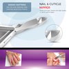 Suvorna Professional Nail Kit Manicure Tools 5pcs with Nail Cuticle Trimmer, Nail Filer, Cuticle Pusher, Nail Clipper, Tweezer, Cuticle Scissors, Nail Care Kit Women & Mens Nail Grooming Kit Nail Tool