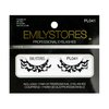 Emilystores Bat Costume Thunder Bat Halloween Fancy Fashion Costume Party Look Black Lace Lashes Paper Lashes False Eyelashes 1 Pair
