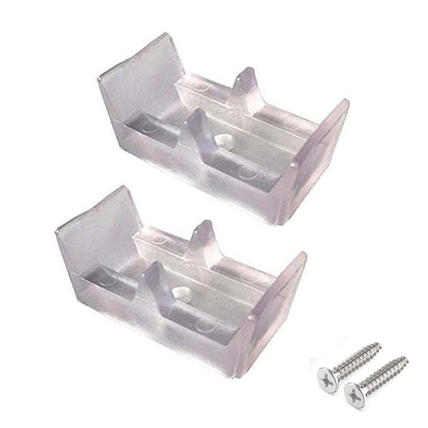 Gordon Glass® Framed Sliding Shower Door Clear Bumpers - (Set of 2)