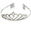 Heart Bridal Wedding Tiara Crystals Rhinestones Crown Promo Sweet 16 Party T10029 …