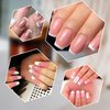 64 Sheets French Tip Nail Guides French Nail Art Stickers Manicure Strips Stickers Self-Adhesive Nail Tips Guides Decals for Edge Auxiliary DIY Decoration Stencil Tools (2456 Pcs)