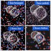 Independence Day Star Glitter 4th of July Nail Art Sequins,6 Boxes Holographic Nail Decals Mixed Star Hollow Hexagon Circles Confetti Shaped for Women Girls Face Body Nail Decoration