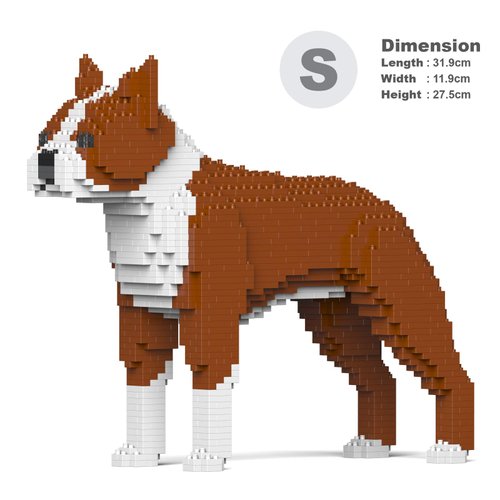 JEKCA Boston Terrier 01S-M02 | Plastic Building Blocks | Age 14+