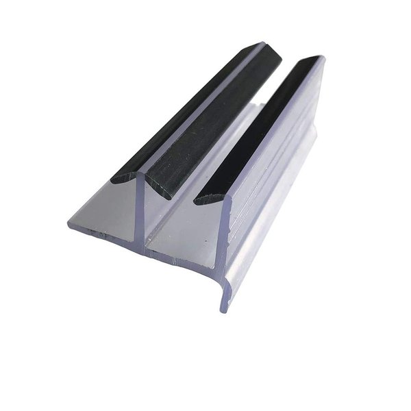 Clear Sliding Shower Door Bottom Guide 3" x 1-3/8" x 1/4"