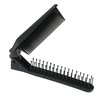 VOCOSTE Portable Folding Hair Comb, Travel Portable Folding Mini Hair Comb, Travel Small Foldable Hair Brush Hair Comb for Curly, Wet, Dry, Long Hair, Black