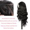Oseti V Part Wig Body Wave Synthetic Wigs for Women 24inch Black Hair V Part Wigs Upgrade U Part Wigs Glueless Full Head Clip in Half Wigs for Black Women Thin Leave Out V Shape Wig