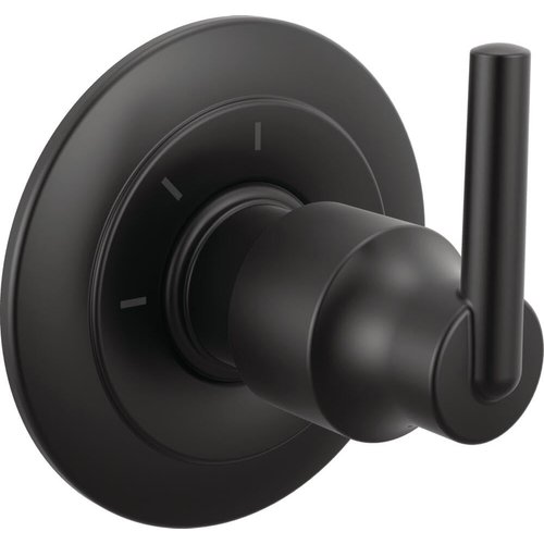 Delta Faucet Trinsic 3-Setting Shower Handle Diverter Trim Kit, Diverter Valve Trim Kit Black, 3 Way Shower Diverter, Delta Diverter Trim, Matte Black T11859-BL (Valve Not Included)