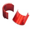 3Pack Vgoohobby Aluminum 370 380 Brushless Brushed Electric Motor Heat Sink Heatsink Cooling Compatible with 1/16 1/18 HSP HPI Wltoys Himoto Redcat Traxxas 1/16 RC Car Boat Truck (Red)